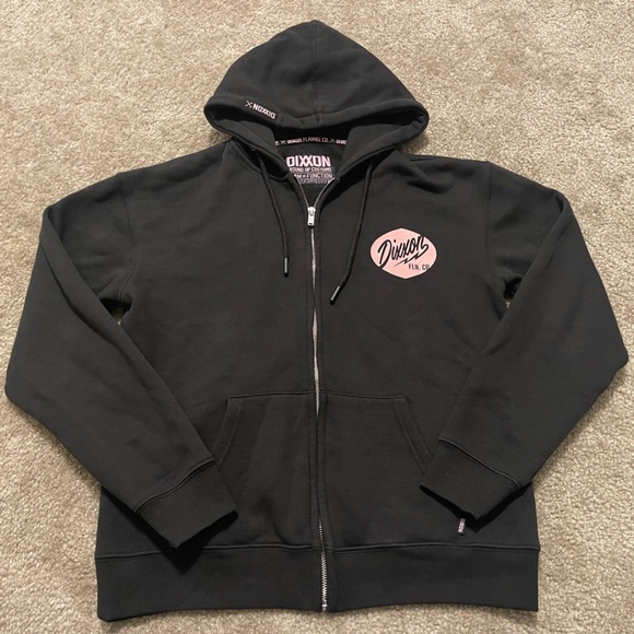 DIXXON Jackets & Blazers - Women’s DIXXON Fleece Lining Zip Up Hoodie Black Pink Size Small